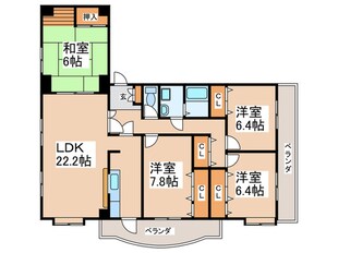 サンシティ第２ビルの物件間取画像